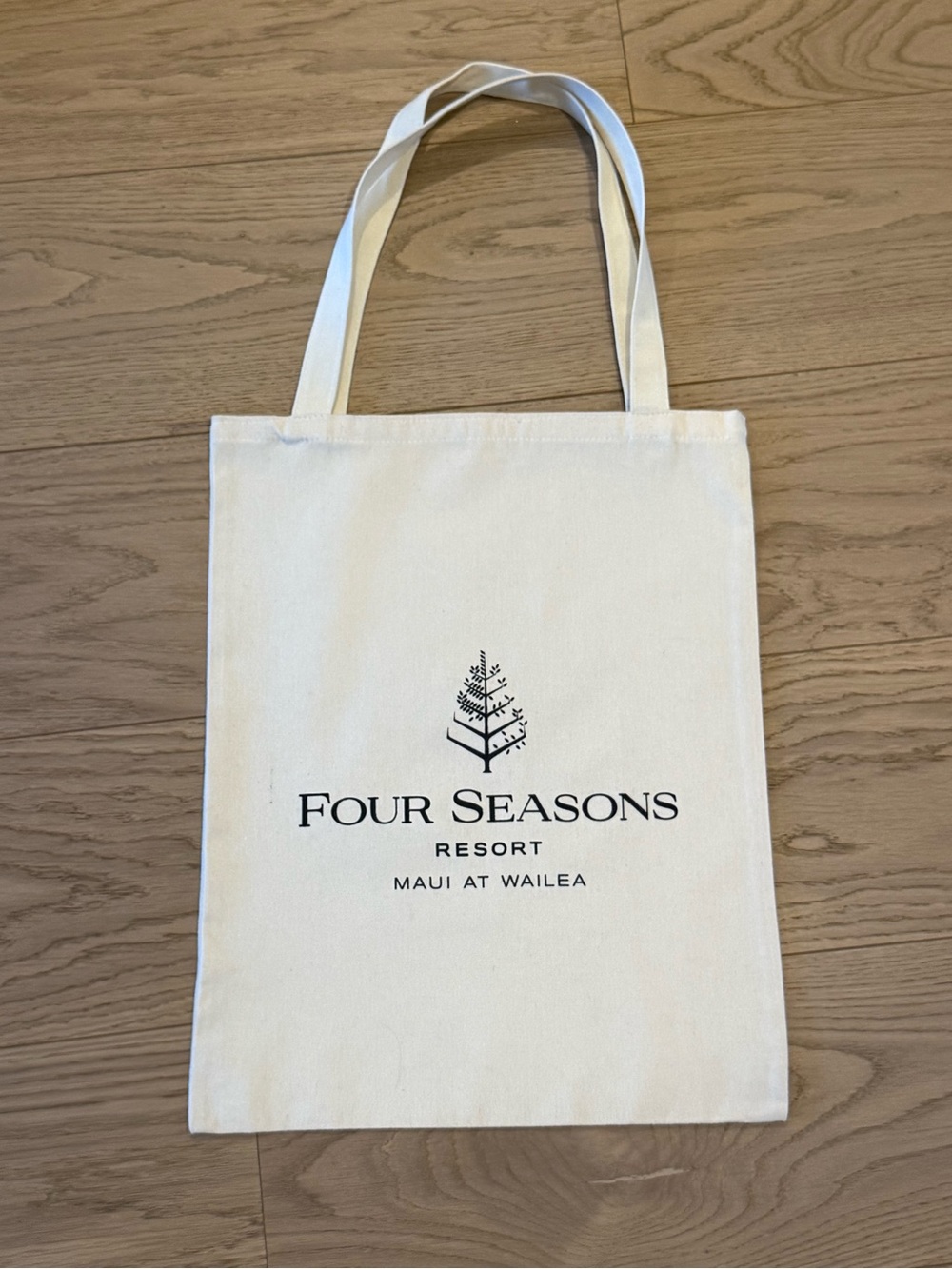 Four Seasons Resort Cream Canvas Tote Bag